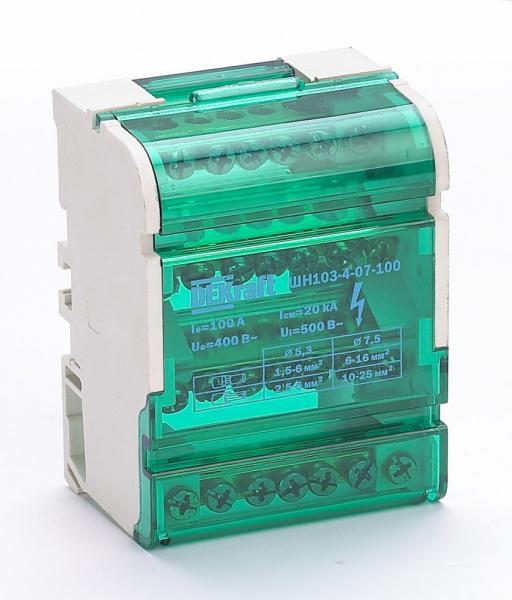 Кросс-модуль на DIN-рейку DEKraft 32017DEK 4х7 групп, 100А ШН-103