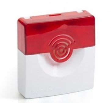 Оповещатель охранно-пожарный комбинированный свето-звуковой ОПОП 124-7 24В (10/30мА 9-27В 100дБ корпус бело/красный)