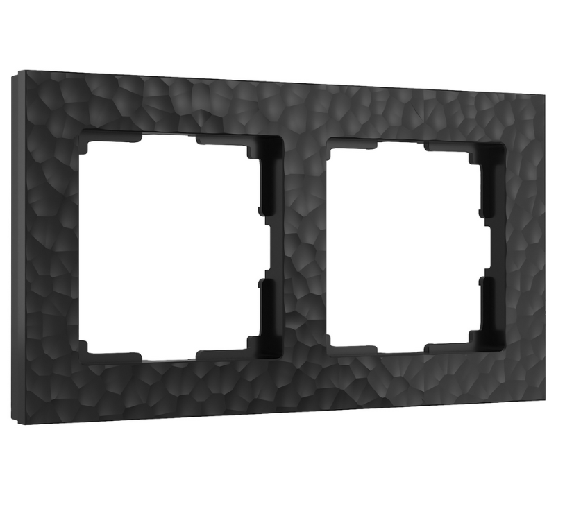 Werkel  Hammer Черный Рамка 2-местная  W0022408/ a052517